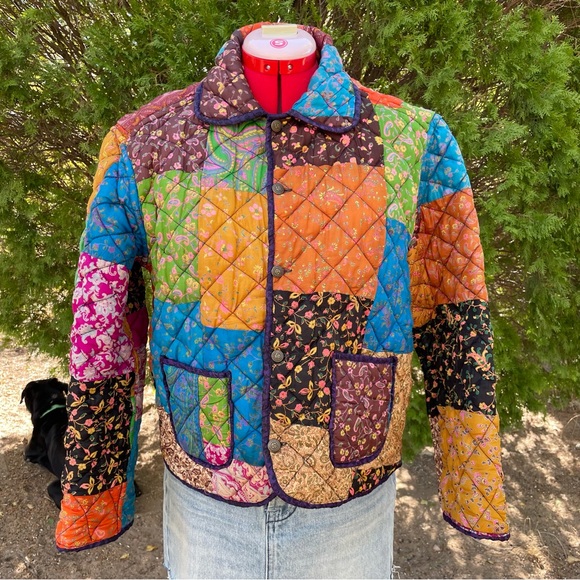 Vintage Reversible Quilted Patchwork Jacket - Picture 3 of 15